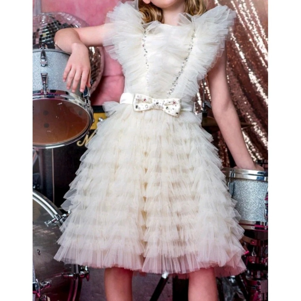 Tutu Du Monde  Dress  Girl 10/11 y o Excellent condition!Sequin Rhinestone Belt
